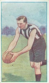 1921 J.J.Schuh Magpie Cigarettes Victorian League Footballers #NNO Les Hughes Front